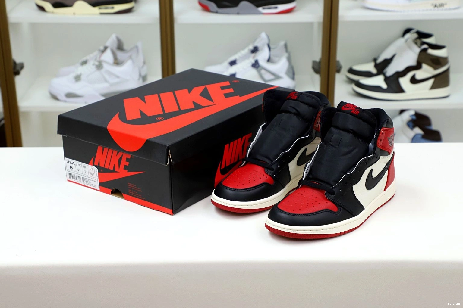 'BRED AIR OG RETRO HIGH 1 TOE' JORDAN 0928